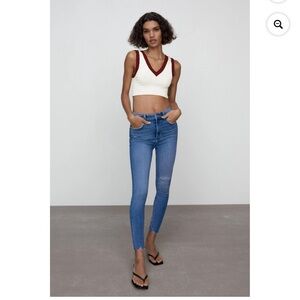 Zara Blue Skinny Jeans 2
